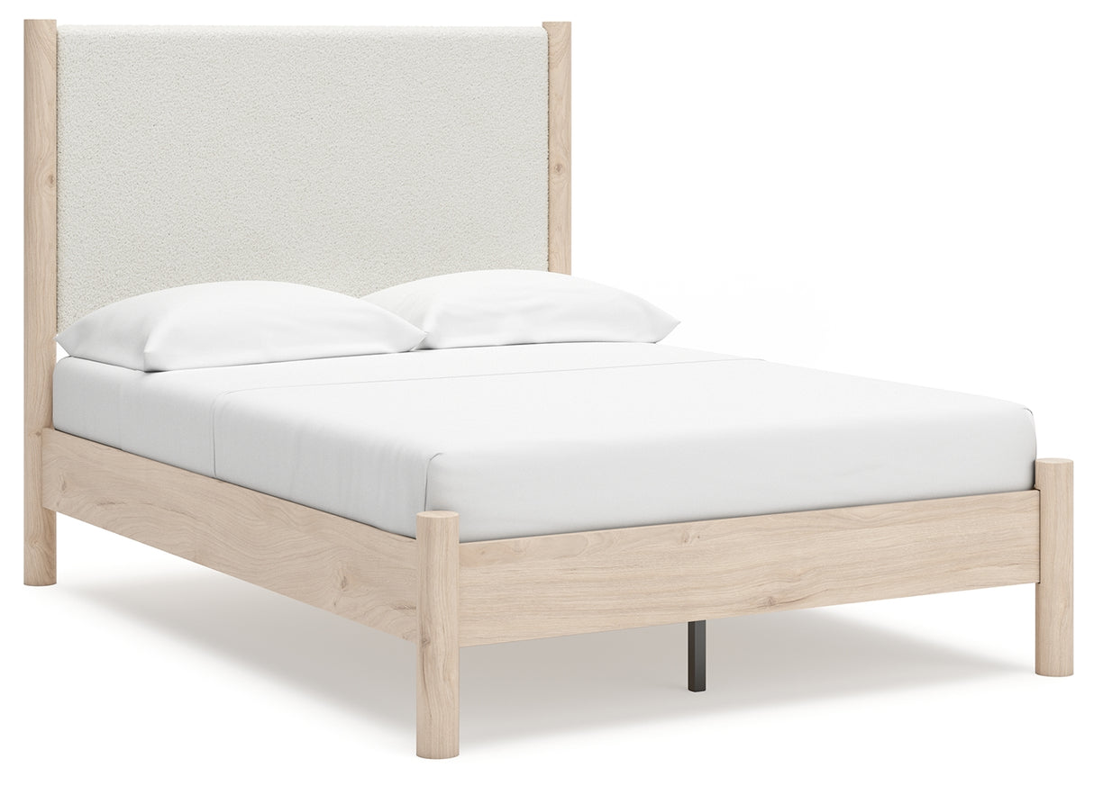 Cadmori Queen Upholstered Panel Bed (Bed Size: Full)