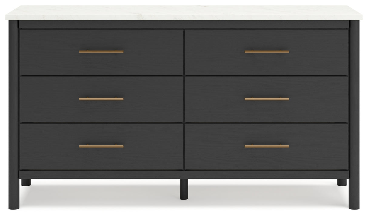 Cadmori 4-Piece Queen Upholstered Bed with Dresser and 2 Nightstands (Queen Upholstered Bed with Roll Slats, Dresser, Nightstand, Nightstand)