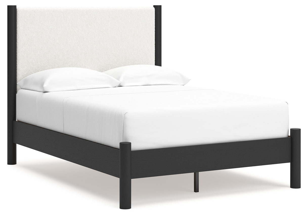 Cadmori Queen Upholstered Panel Bed (Bed Size: Full)