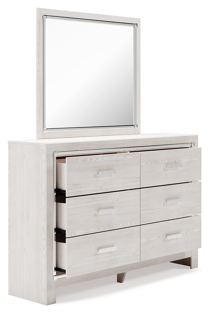 Altyra Full Panel Bed, Dresser, Mirror and Nightstand (Bed Size: Full)