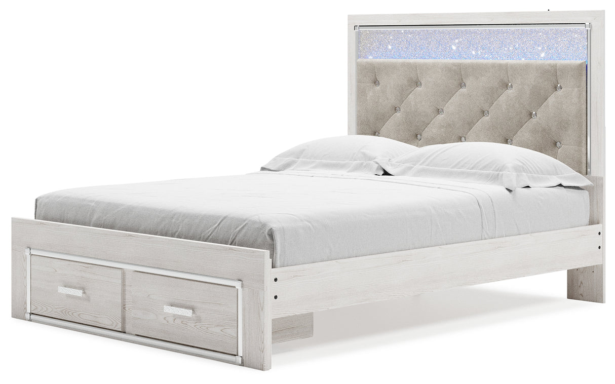 Altyra Queen Storage Bed, Dresser, Mirror, Chest and Nightstand (Bed Size: Queen)