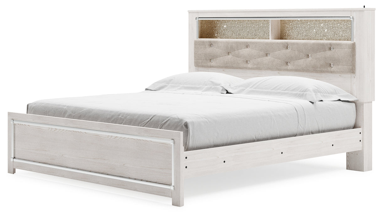 Altyra Queen Panel Bookcase Bed (Bed Size: King)