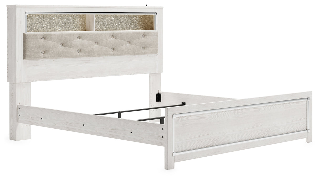 Altyra Queen Panel Bookcase Bed (Bed Size: King)