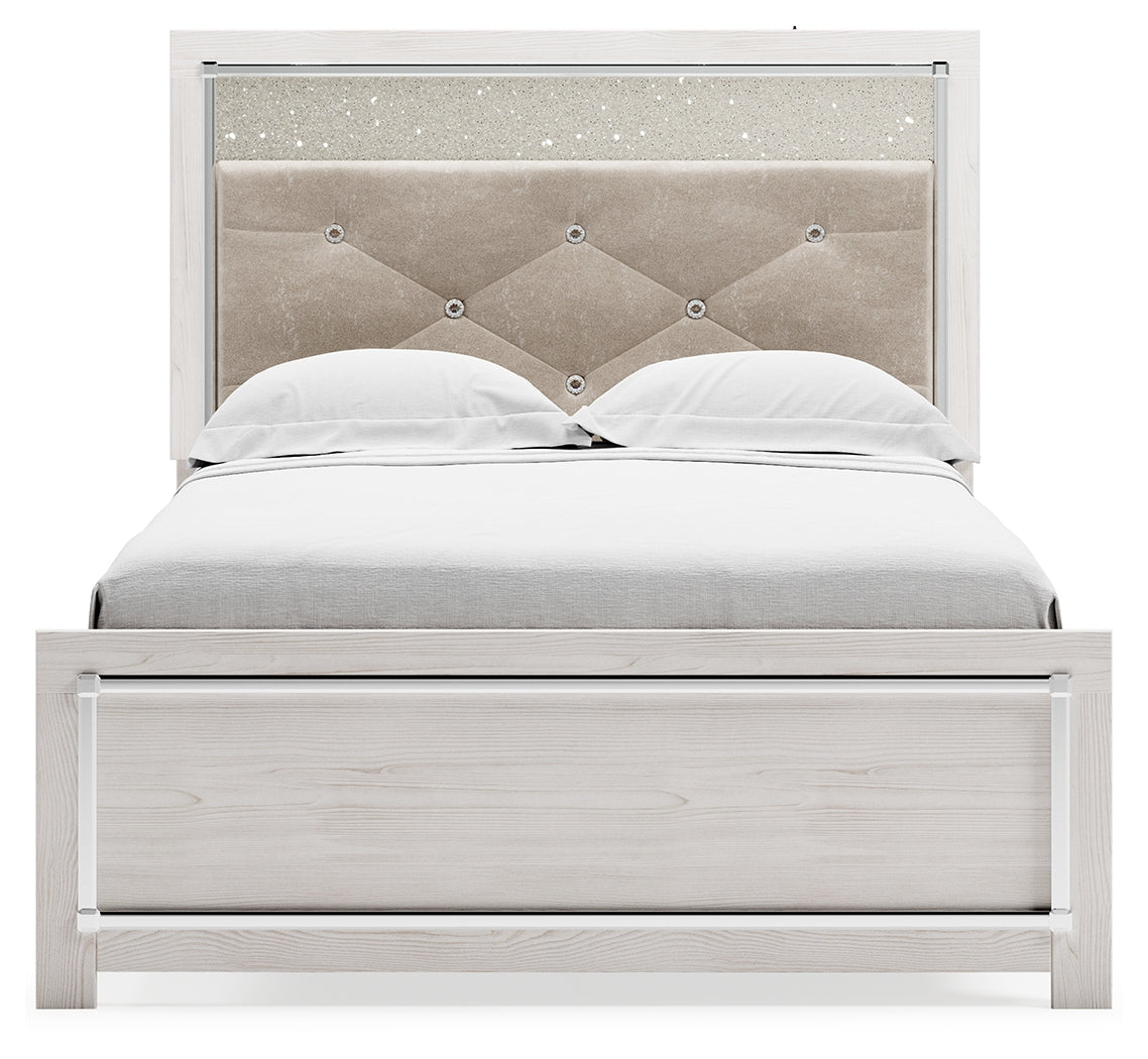 Altyra Full Panel Bed, Dresser, Mirror and Nightstand (Bed Size: Full)
