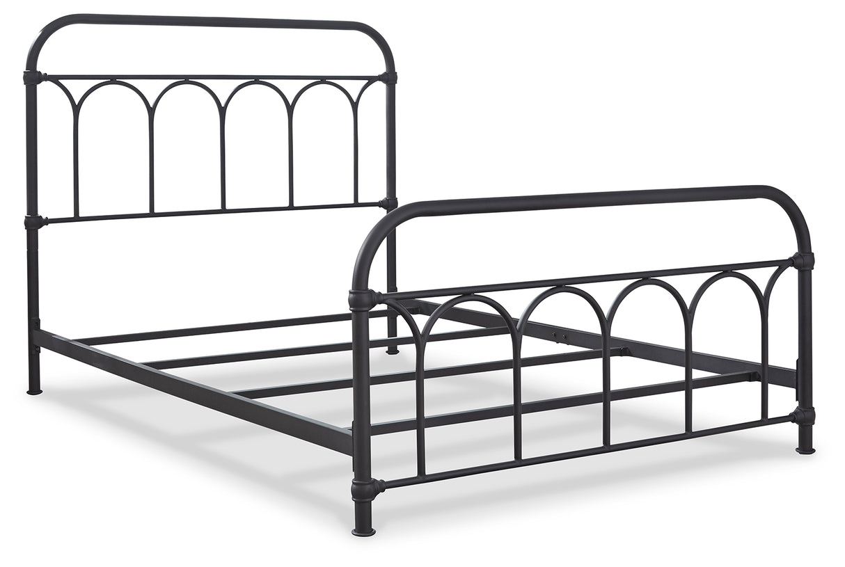 Nashburg Queen Metal Bed (Bed Size: Full)
