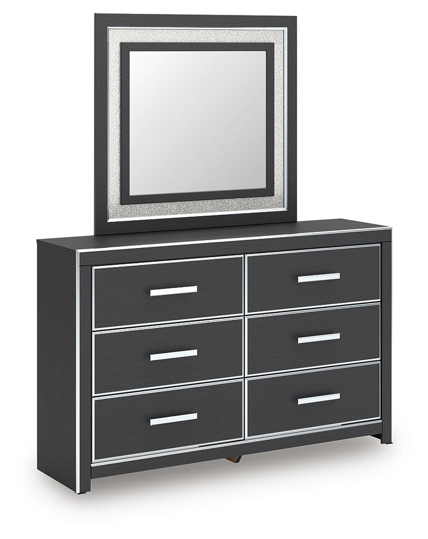 Zuraleus King Panel Bed, Dresser, Mirror and Nightstand (Bed Size: King)