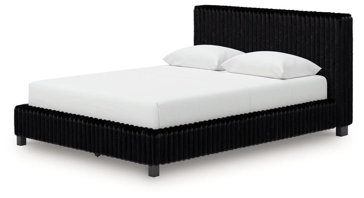 Zuraleus Queen Upholstered Bed, Dresser and Nightstand (Bed Size: Queen)