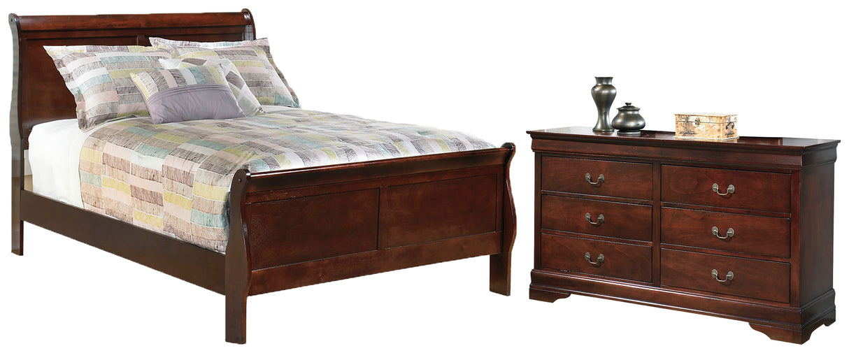 Alisdair 3-Piece Full Sleigh Bed with Dresser (Full Sleigh Headboard/Footboard, Full Sleigh Rails, Dresser)
