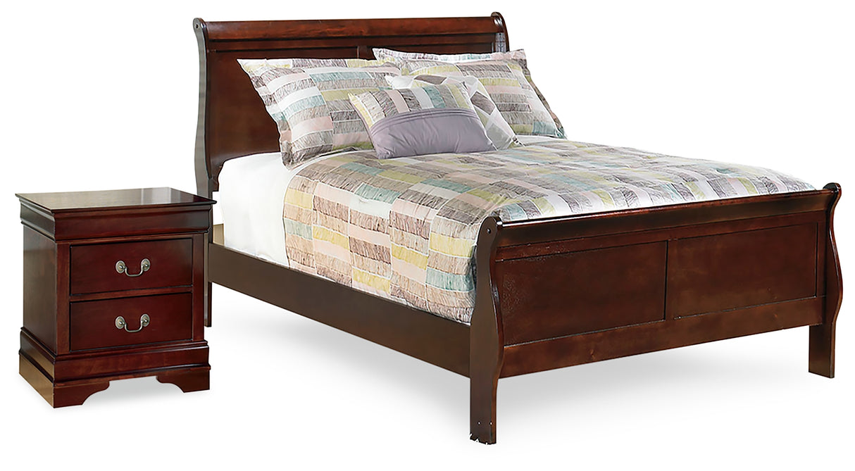 Alisdair Full Sleigh Bed and Nightstand