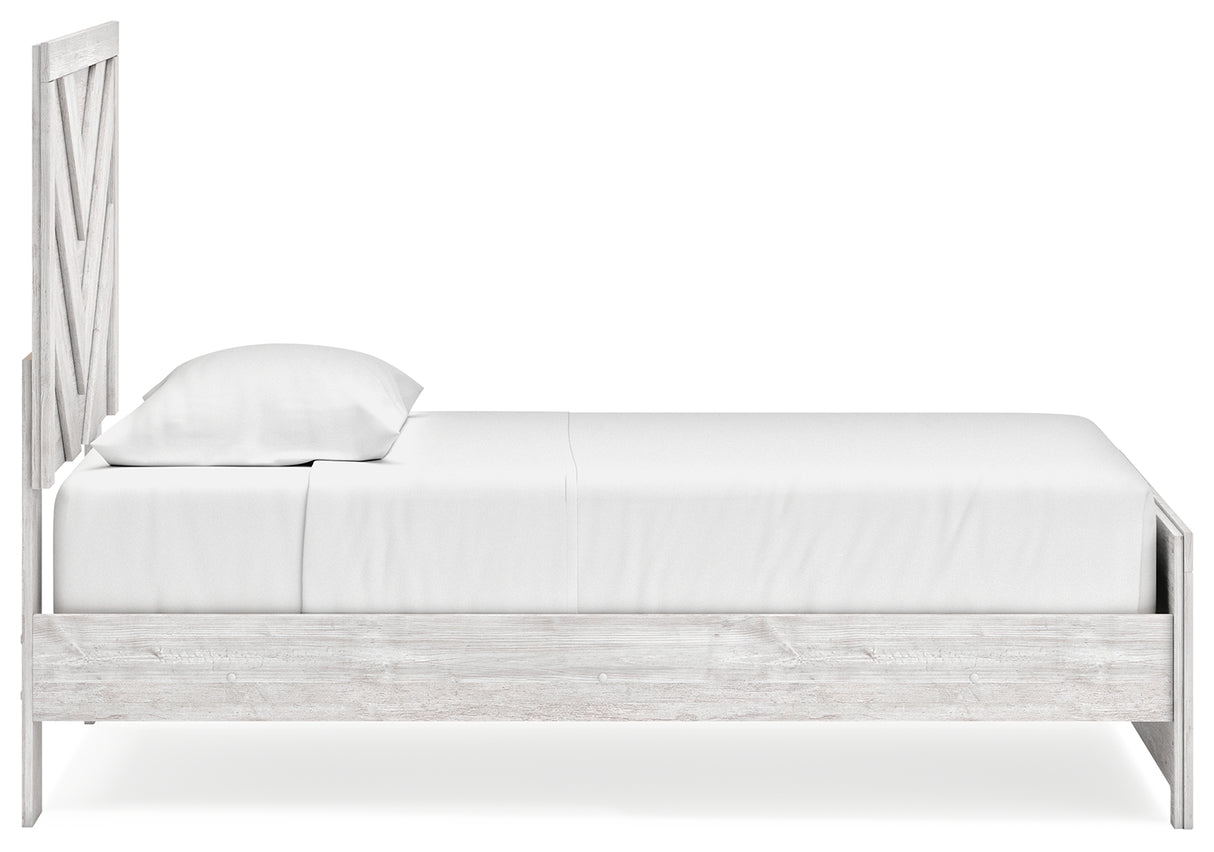 Cayboni 3-Piece Twin Panel Bed with Dresser (Twin Panel Headboard/Footboard, Twin Panel Rails, Dresser)