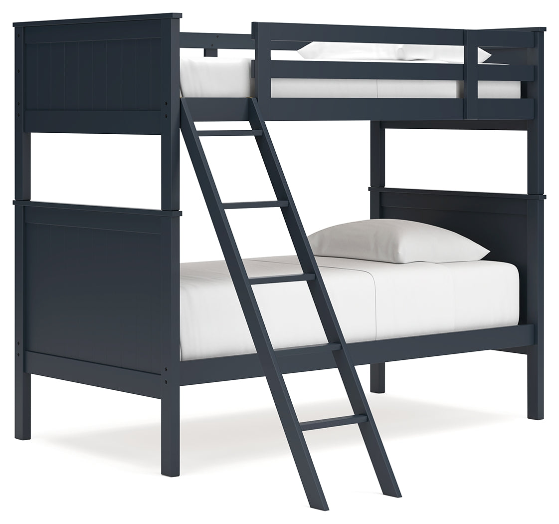 Nextonfort Twin over Twin Bunk Bed with Mattresses (Bed Size: Twin Over Twin)