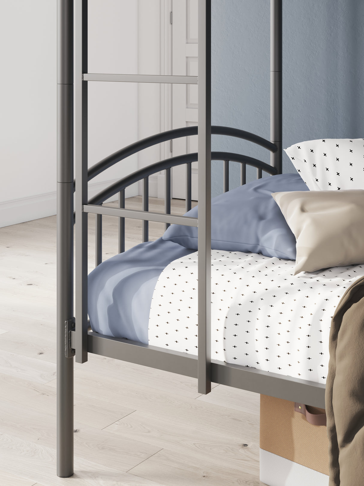 Lanceburg Twin over Twin Bunk Bed with Ladder