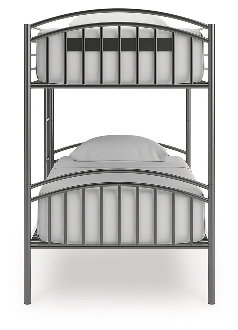 Lanceburg Twin over Twin Bunk Bed with Ladder