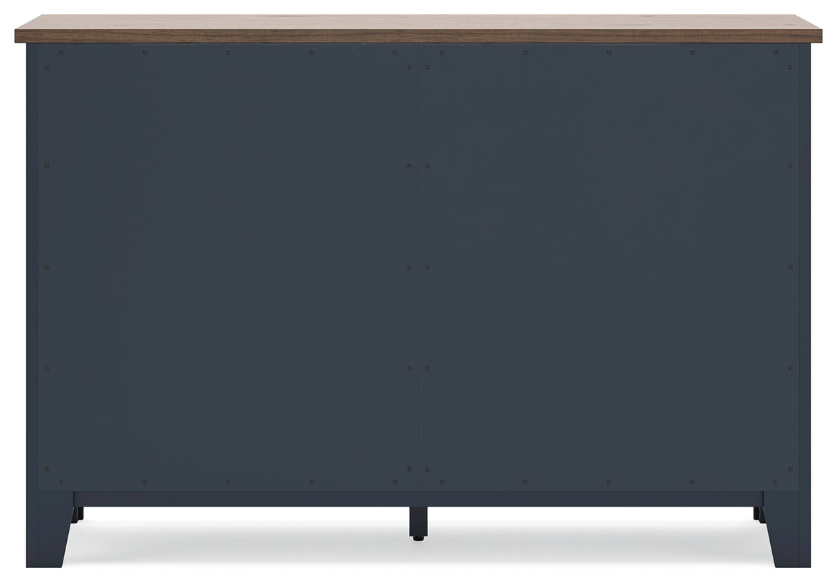 Landocken 2-Piece Queen Panel Headboard with Dresser (Queen Panel Headboard, Dresser)