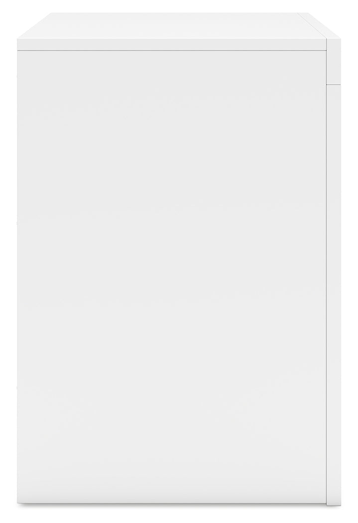 Binterglen 5-Piece California King Panel Bed with Mirrored Dresser and Nightstand (King/California King Panel Headboard/Footboard and Slats, California King Panel Rails, Dresser, Bedroom Mirror, Nightstand)