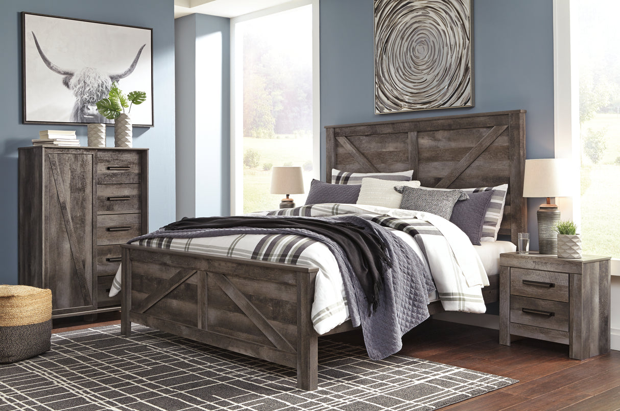 Wynnlow Queen Crossbuck Panel Bed (Bed Size: King)