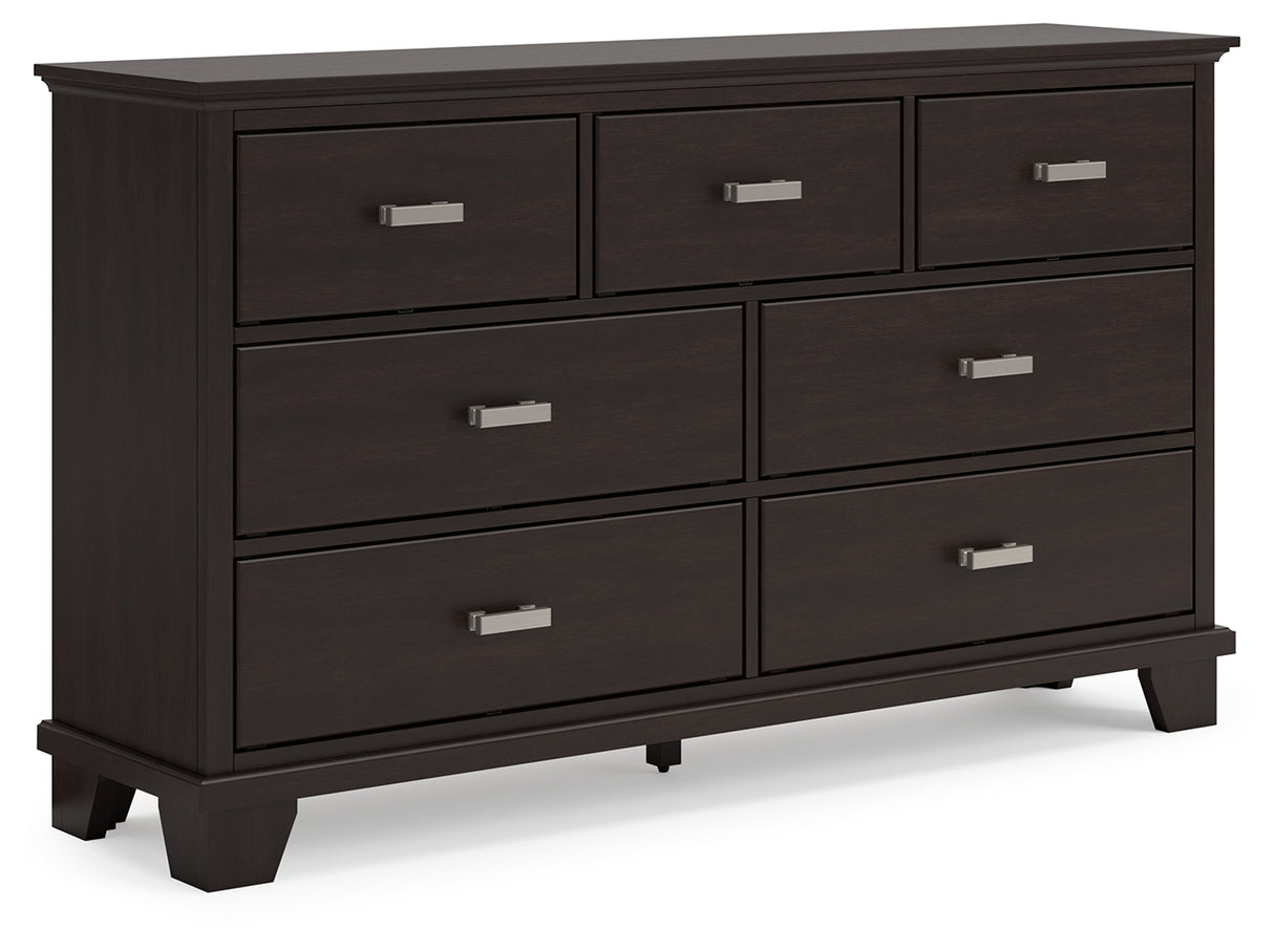 Covetown 4-Piece Twin Panel Bed with Dresser and Nightstand (Twin Panel Headboard/Footboard and Slats, Twin/Full Bed Rails, Dresser, Nightstand)