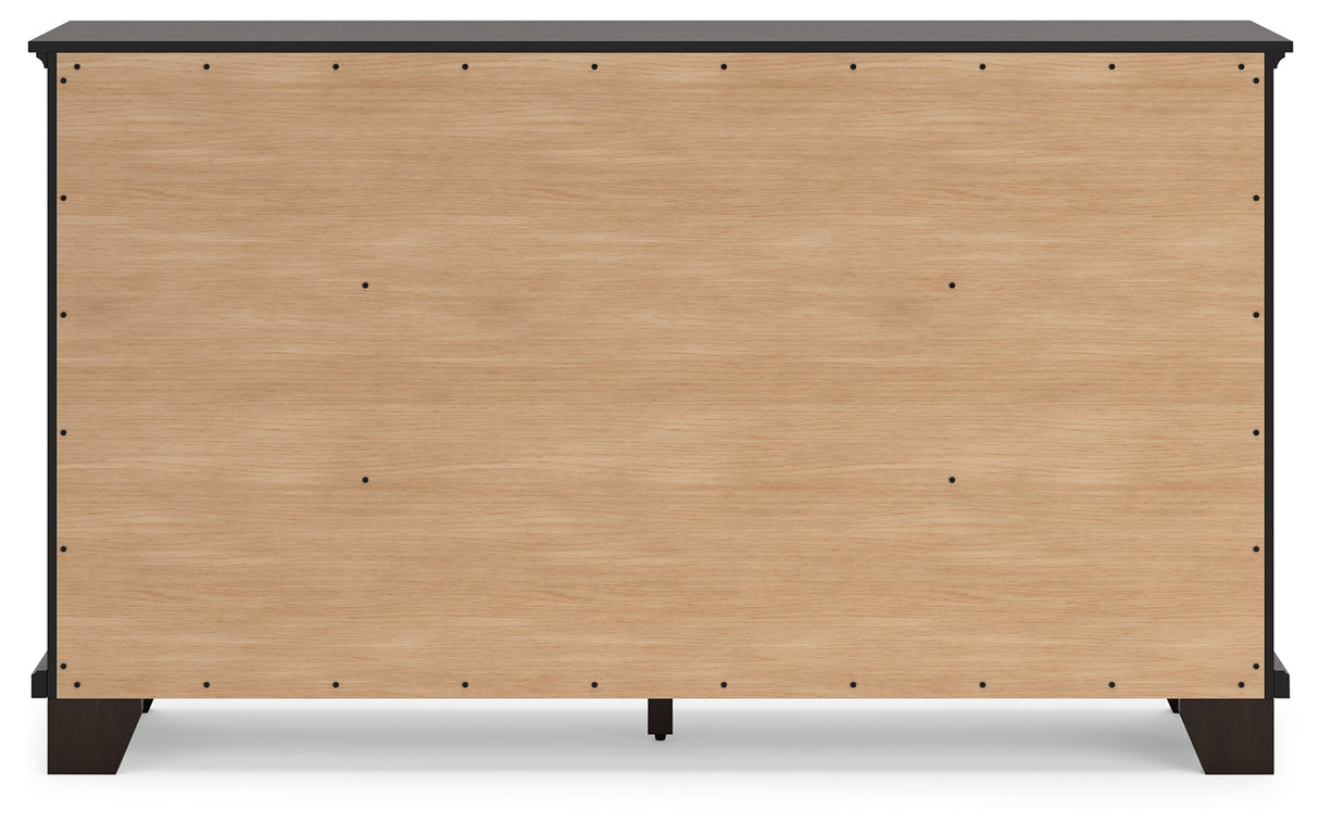 Covetown 5-Piece California King Panel Bed with Dresser and 2 Nightstands (King/California King Panel Headboard/Footboard and Slats, California King Panel Rails, Dresser, Nightstand, Nightstand)