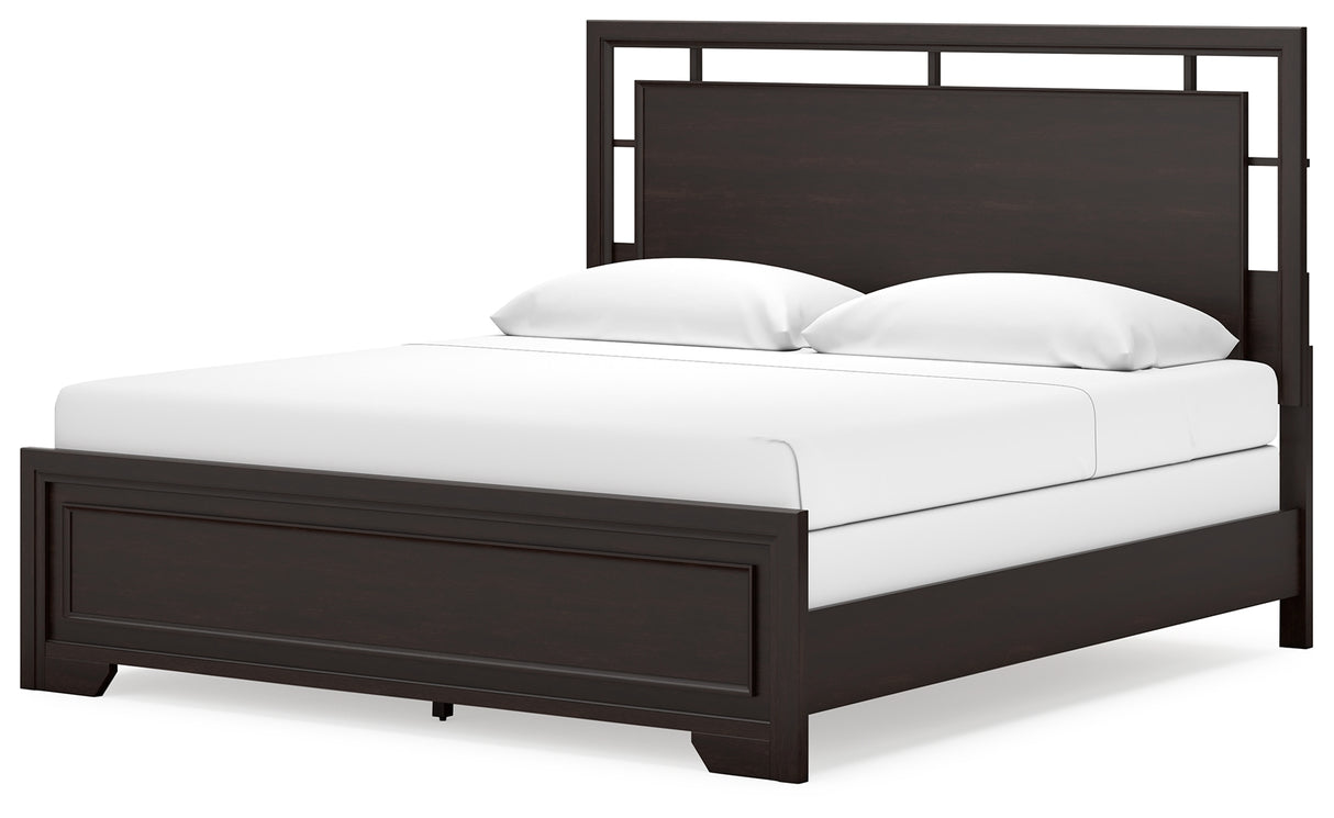 Covetown 5-Piece King Panel Bed with Dresser and 2 Nightstands (King/California King Panel Headboard/Footboard and Slats, Queen/King Panel Rails, Dresser, Nightstand, Nightstand)