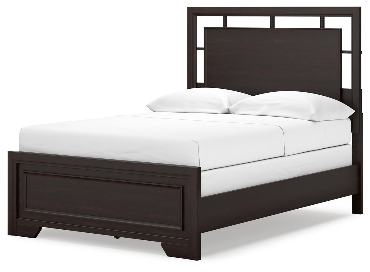 Covetown 3-Piece Full Panel Bed with Dresser (Twin/Full Bed Rails, Full Panel Headboard/Footboard and Slats, Dresser)