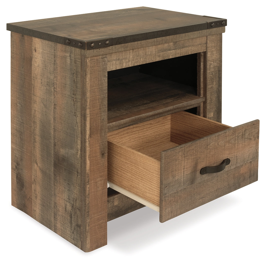 Trinell Queen Panel Bed, Chest and 2 Nightstands (Bed Size: Queen)