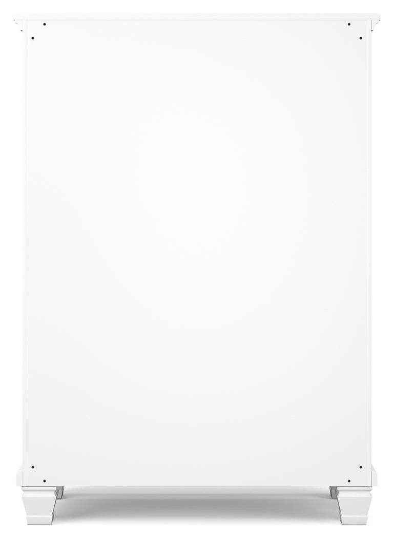 Fortman 8-Piece King Panel Bed with Mirrored Dresser, Chest and 2 Nightstands (King/California King Panel Footboard, King/California King Panel Headboard, Queen/King Panel Rails, Dresser, Bedroom Mirror, Chest of Drawers, Nightstand, Nightstand)