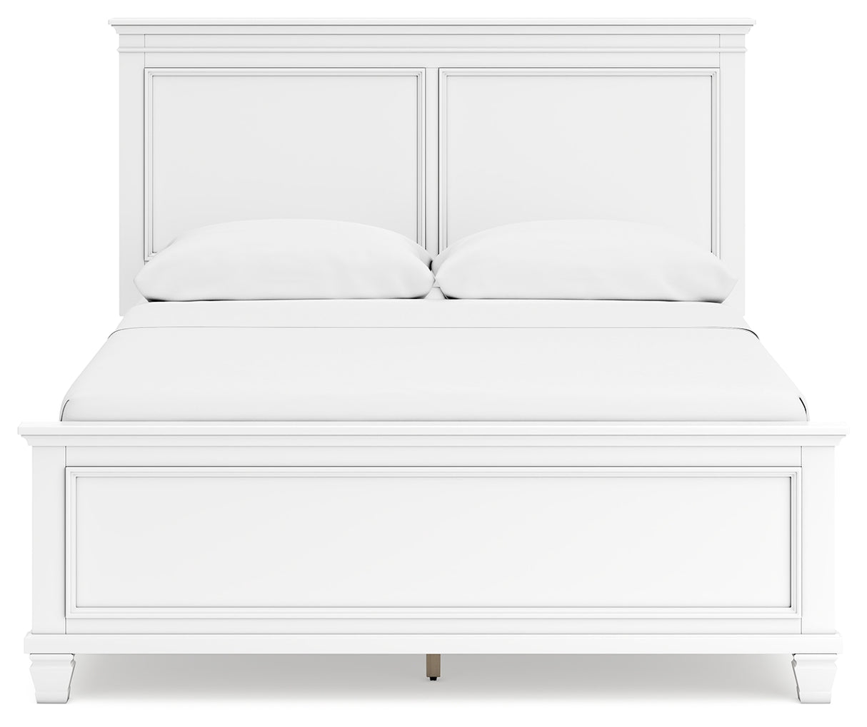 Fortman 7-Piece Queen Panel Bed with Mirrored Dresser and 2 Nightstands (Queen Panel Footboard, Queen Panel Headboard, Queen/King Panel Rails, Dresser, Bedroom Mirror, Nightstand, Nightstand)