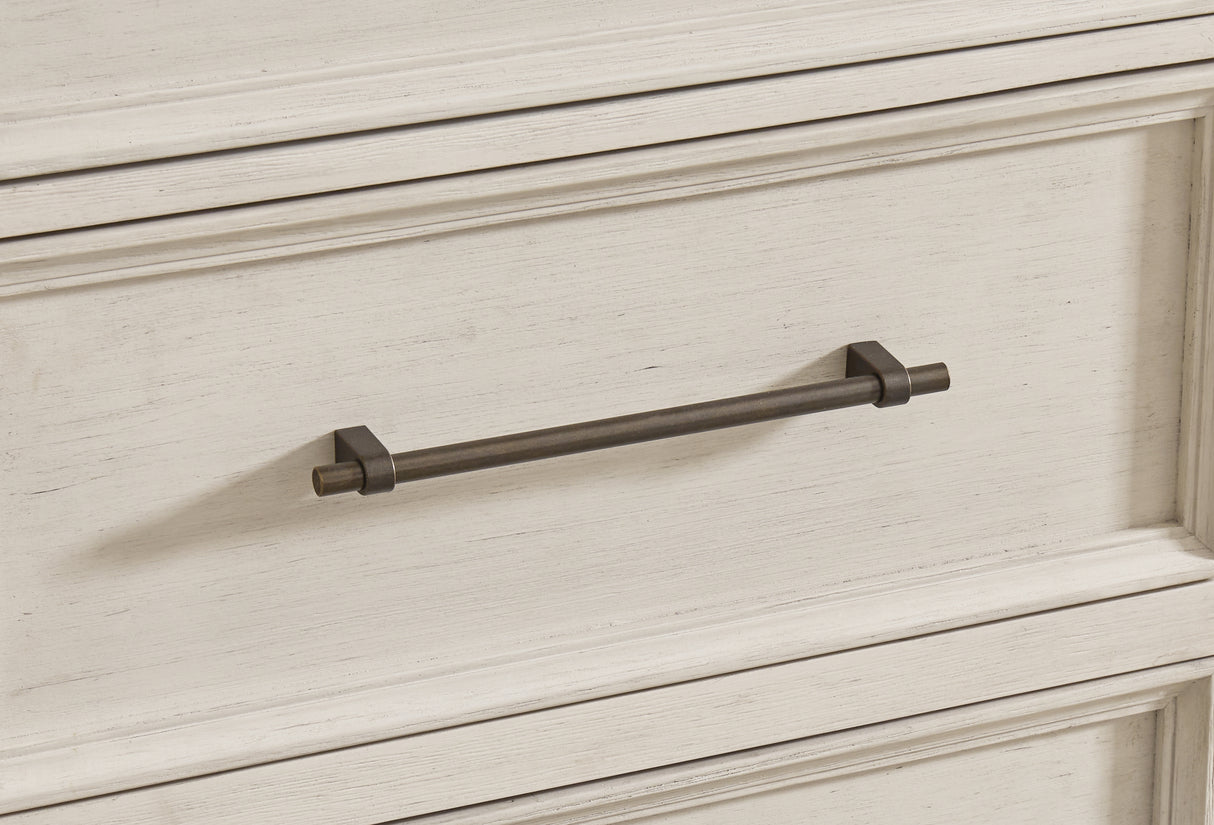 Shaybrock 5-Piece California King Panel Bed with Dresser and 2 Nightstands (King/California King Panel Headboard/Footboard/Slats, California King Panel Rails, Dresser, Nightstand, Nightstand)