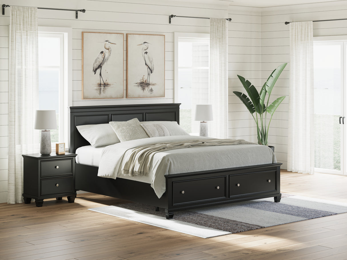 Lanolee California King Panel Storage Bed (Bed Size: California King)