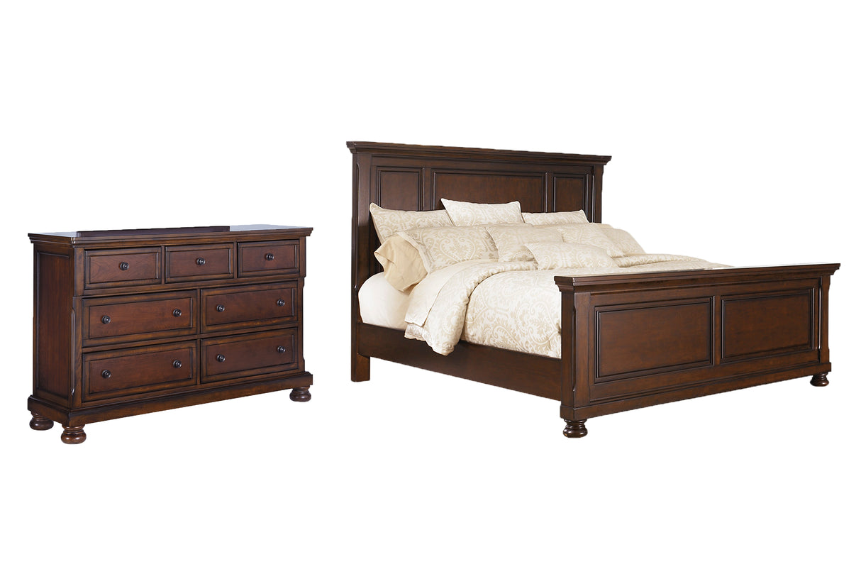 Porter 4-Piece Queen Panel Bed with Dresser (Dresser, Queen Panel Footboard, Queen Panel Headboard, Queen Panel Rails)