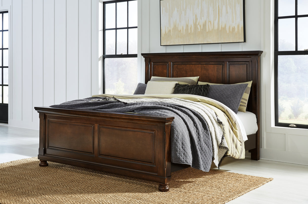 Porter Queen Panel Bed, Dresser and Mirror (Bed Size: Queen)