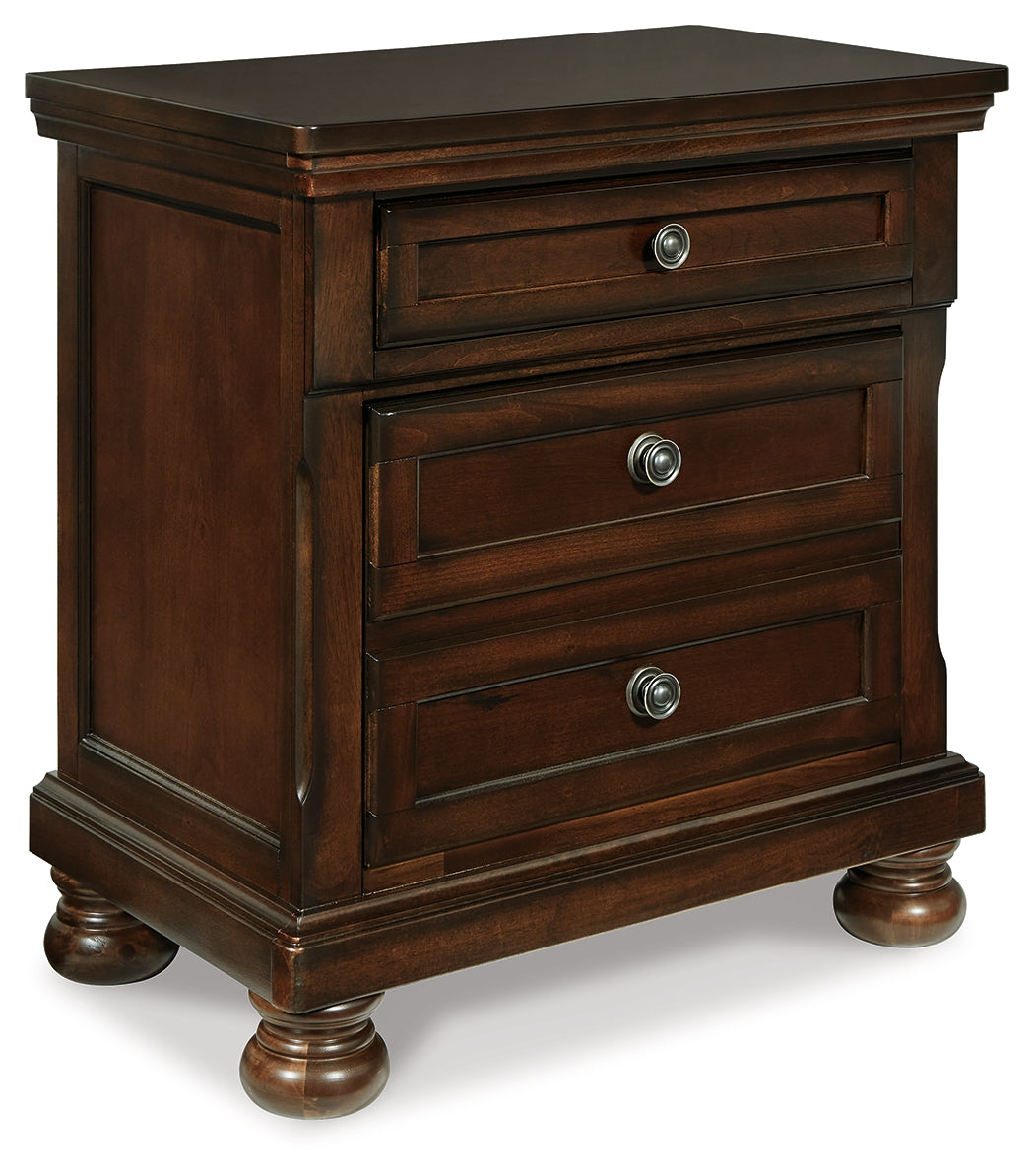 Robbinsdale Nightstand (Color: Rustic Brown)