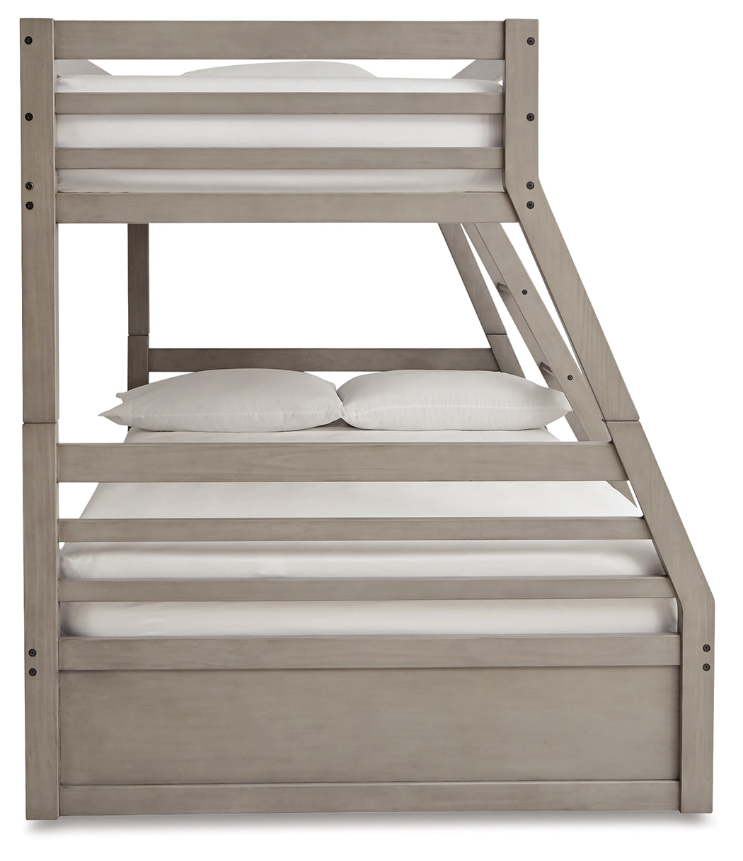 Lettner Twin over Full Bunk Bed (Variation Color: Light Gray)