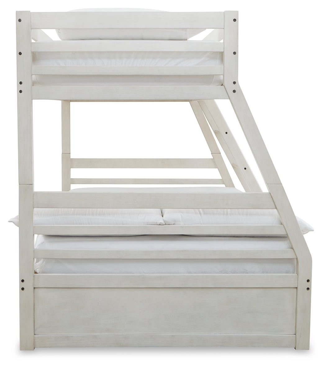 Robbinsdale Twin over Full Bunk Bed (Color: Antique White)
