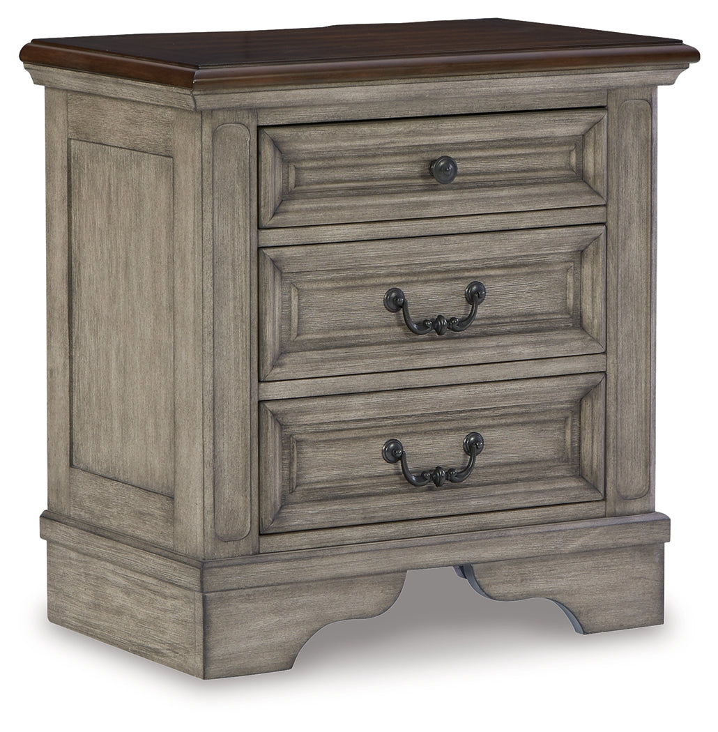 Lodenbay Queen Upholstered Panel Bed, Dresser, Mirror, Chest and Nightstand (Bed Size: Queen)