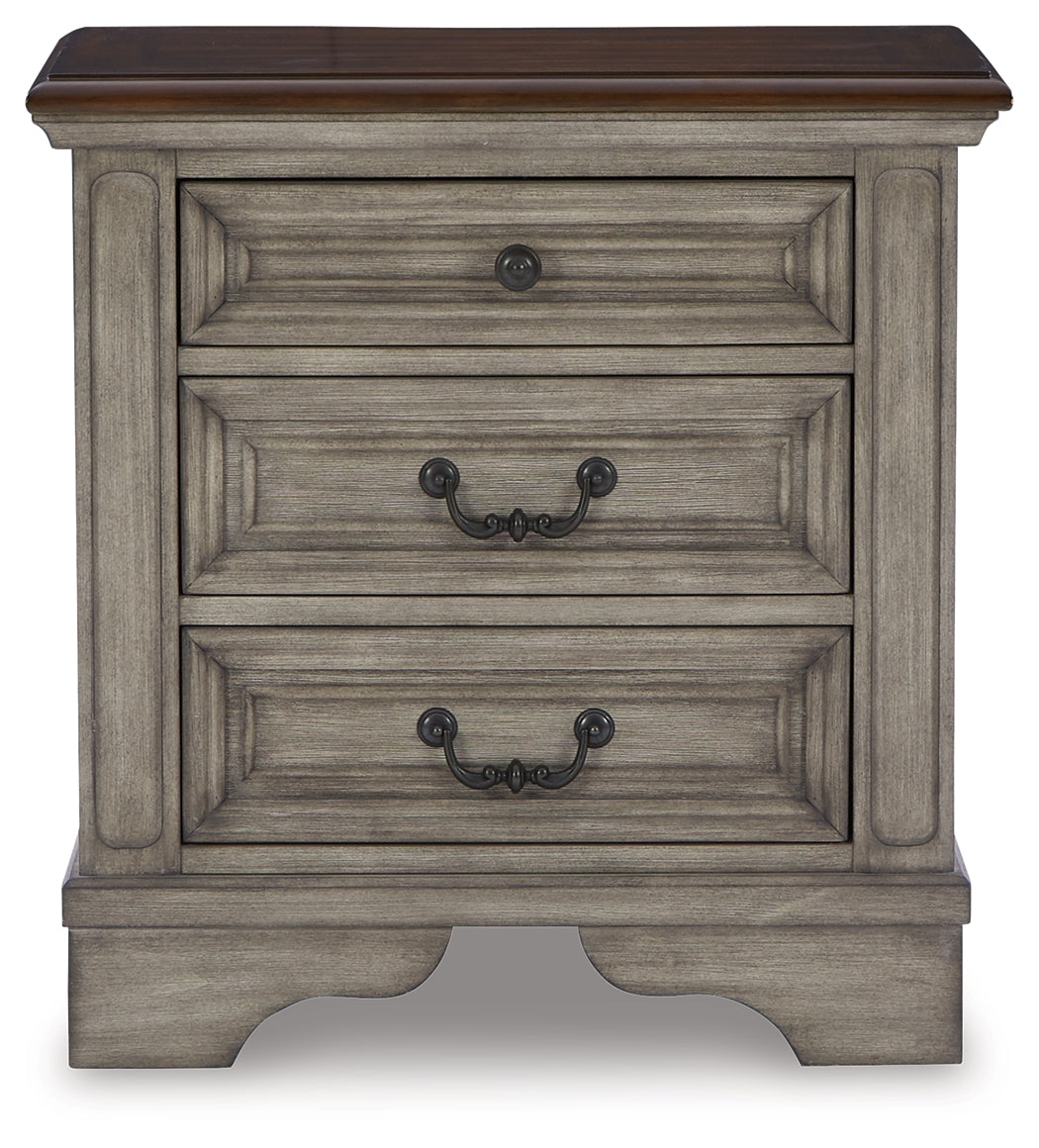 Lodenbay Queen Upholstered Panel Bed, Dresser, Mirror, Chest and Nightstand (Bed Size: Queen)