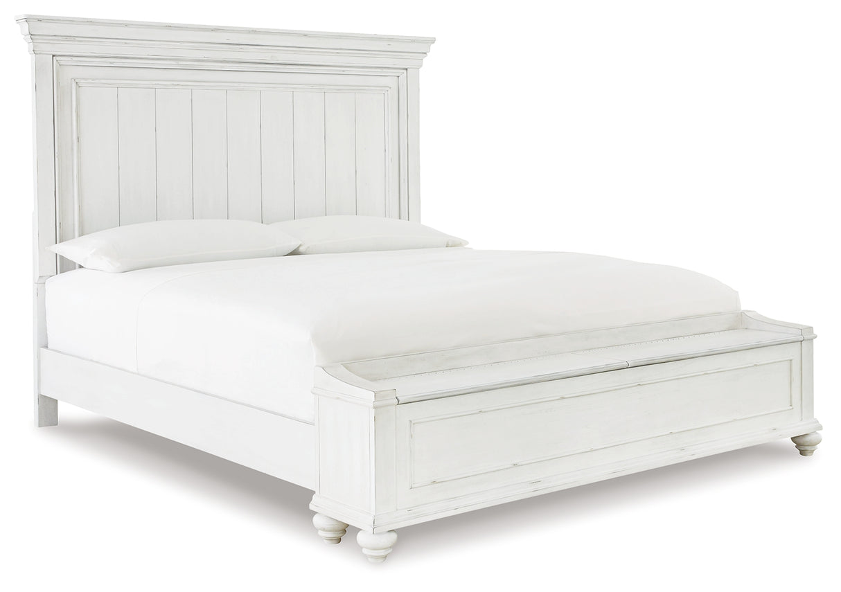 Kanwyn Queen Panel Bed with Storage Bench (Bed Size: King)