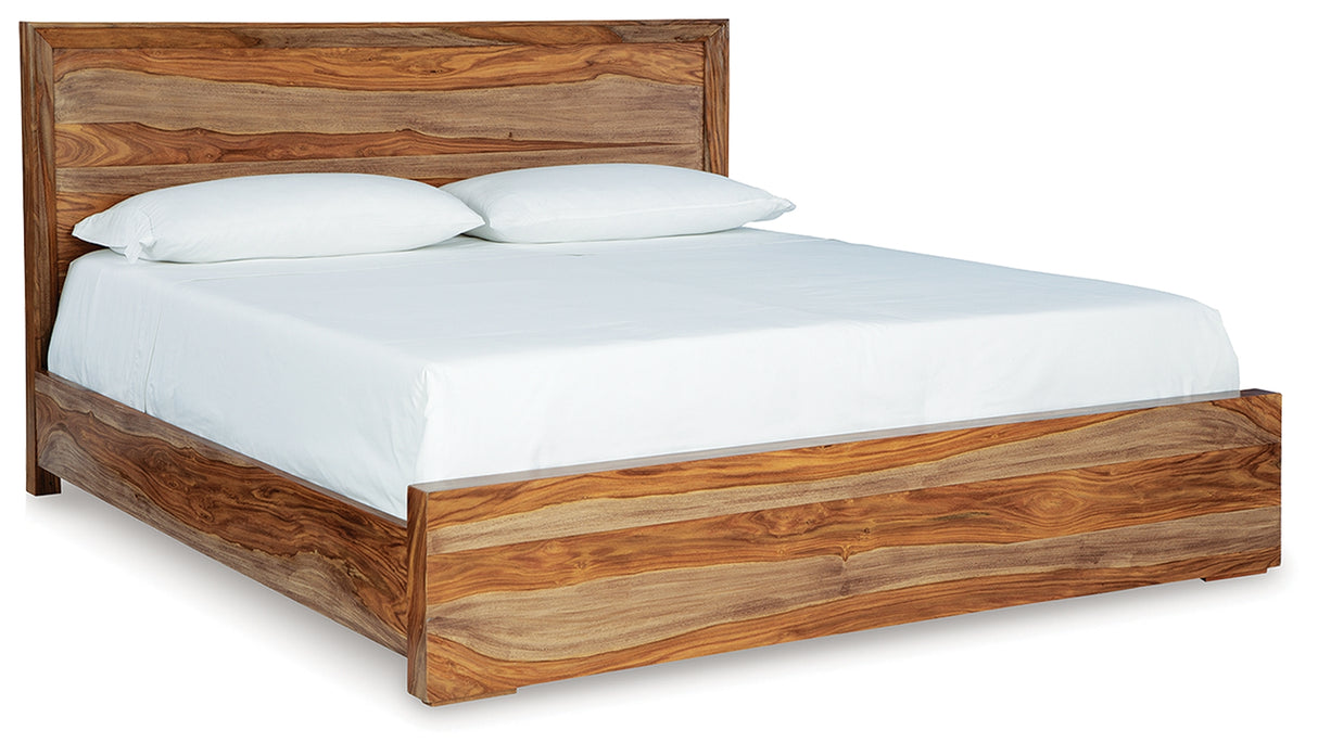 Dressonni Queen Panel Bed, Dresser and Mirror (Bed Size: Queen)