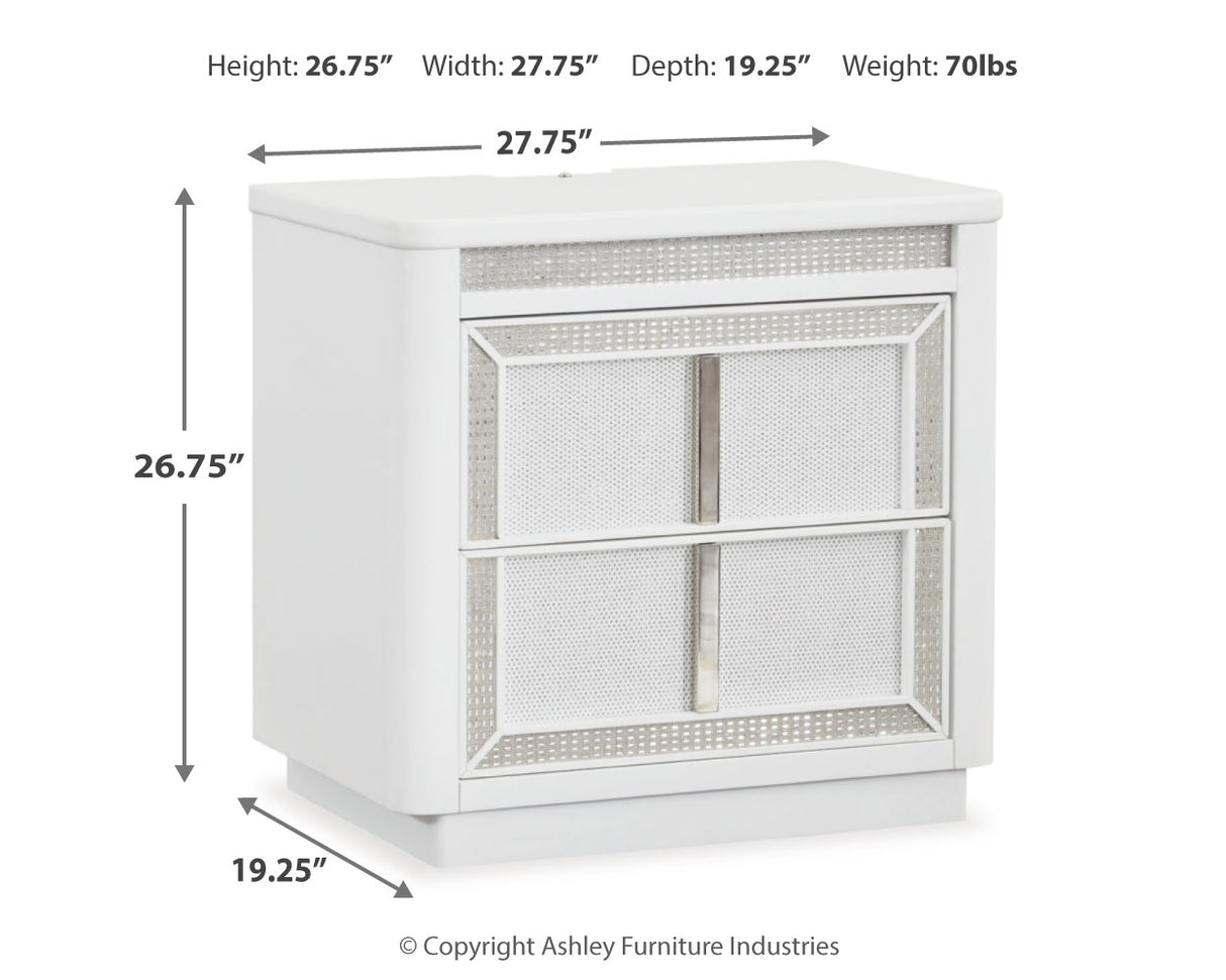 Chalanna 7-Piece Queen Upholstered Storage Bed with Mirrored Dresser, Chest and Nightstand (Queen Storage Footboard with Roll Slats, Queen Upholstered Panel Headboard, Queen/King Rails, Dresser, Bedroom Mirror, Chest of Drawers, Nightstand)
