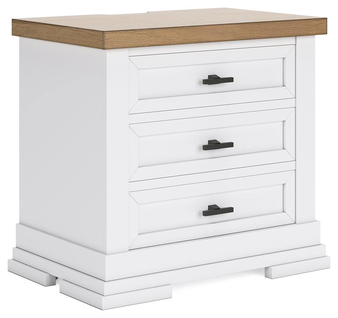 Ashbryn King Panel Storage Bed, Dresser, Mirror and Nightstand