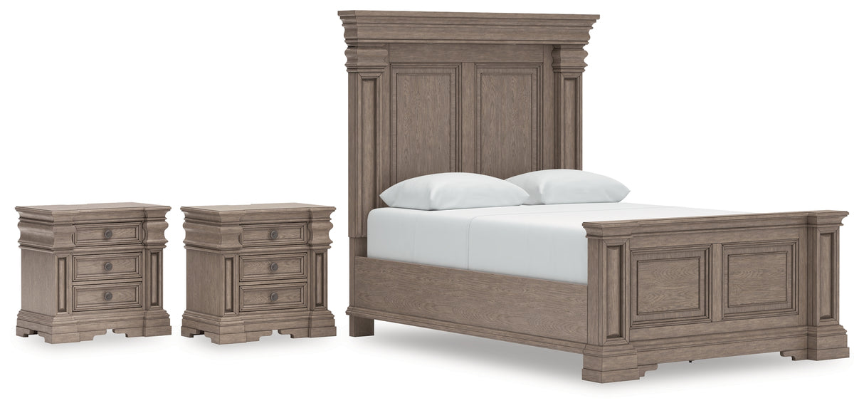 Blairhurst 5-Piece Queen Panel Bed with 2 Nightstands (Queen Panel Footboard with Slats, Queen Panel Headboard, Queen/King Panel Rails, Nightstand, Nightstand)