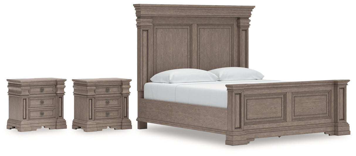 Blairhurst 5-Piece King Panel Bed with 2 Nightstands (King/California King Panel Footboard with Slats, King/California King Panel Headboard, Queen/King Panel Rails, Nightstand, Nightstand)