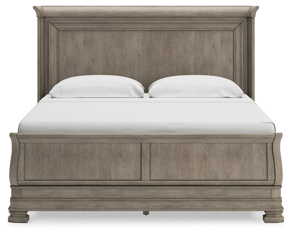 Lexorne Queen Sleigh Bed (Bed Size: King)