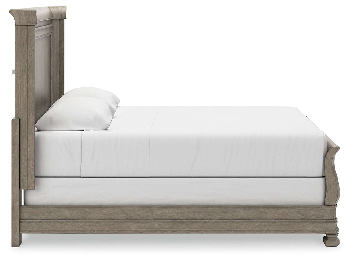 Lexorne Queen Sleigh Bed (Bed Size: King)