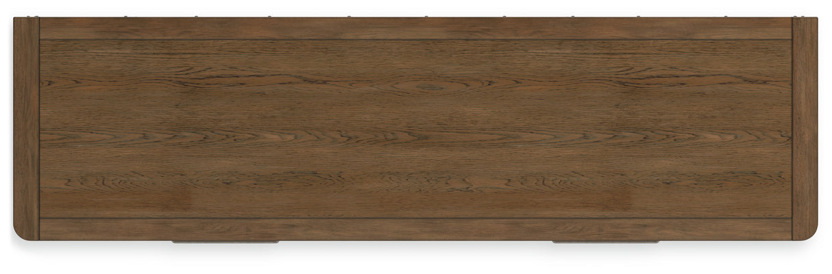 Cabalynn 4-Piece King Panel Bed with Dresser and Nightstand (King Upholstered Footboard with Rails, King/California King Upholstered Headboard, Dresser, Nightstand)