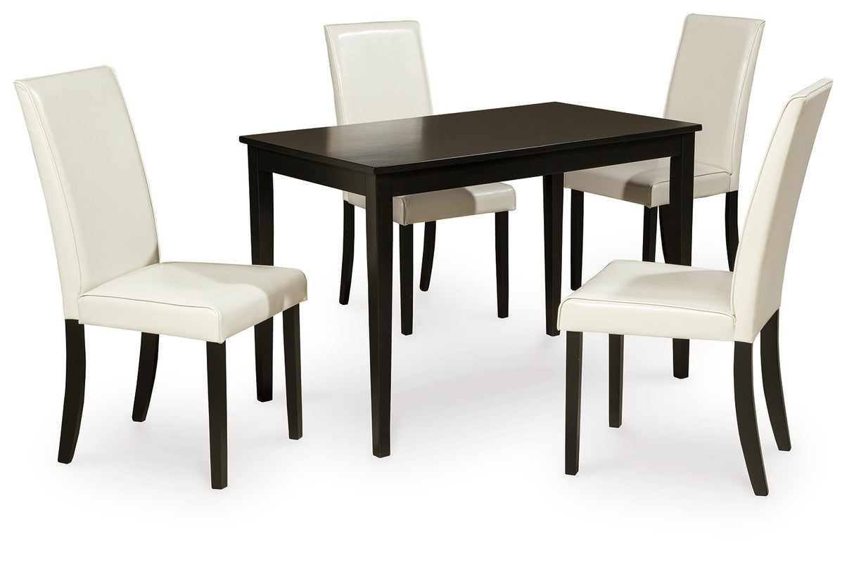 Kimonte 5-Piece Dining Table and 4 Chairs (Dining Chair, Dining Chair, Dining Chair, Dining Chair, Dining Table)