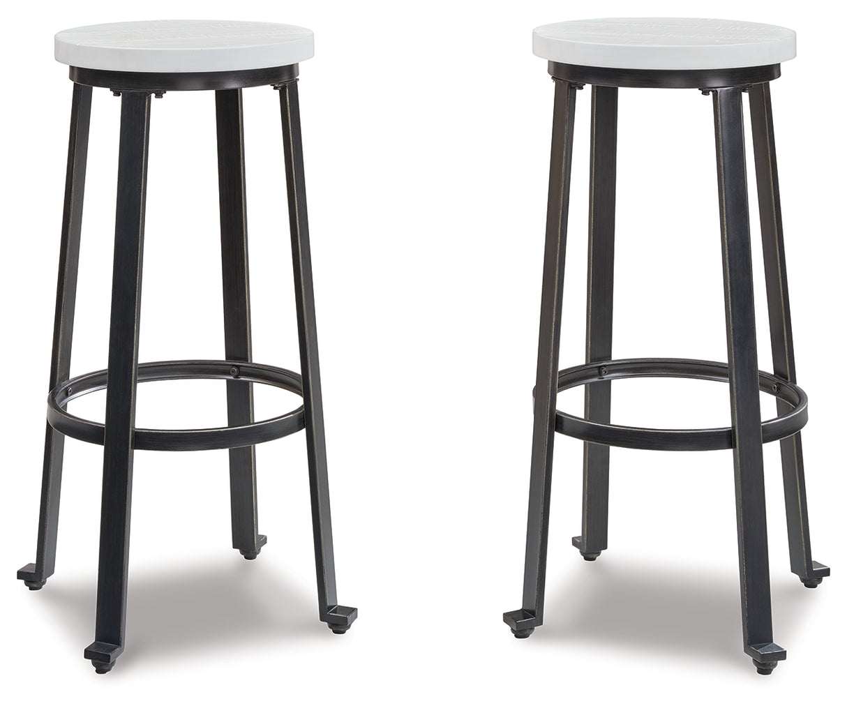Challiman Bar Height Stool (Color: Vintage White)