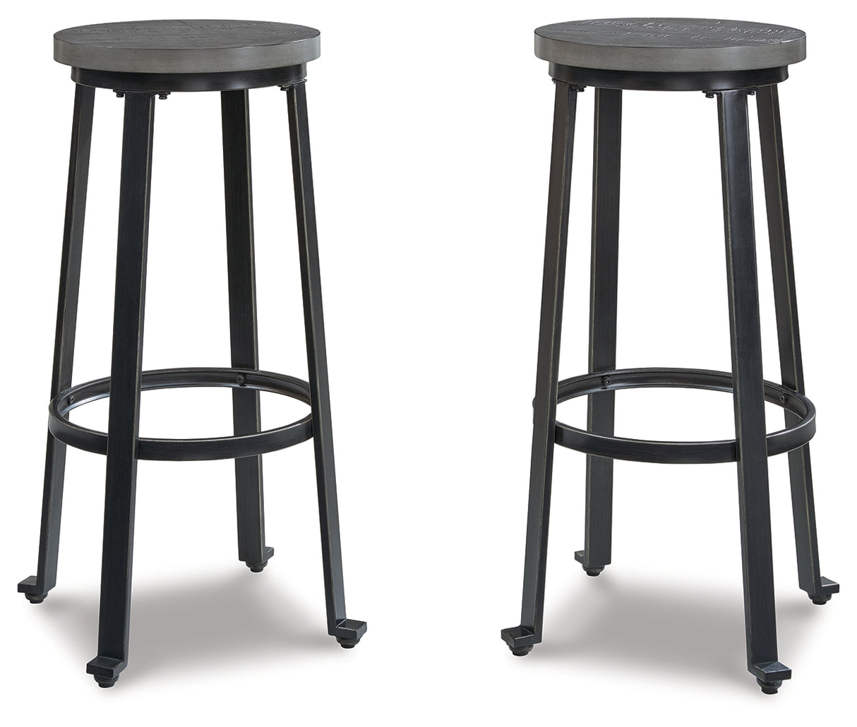 Challiman Bar Height Stool (Variation Color: Antique Gray)