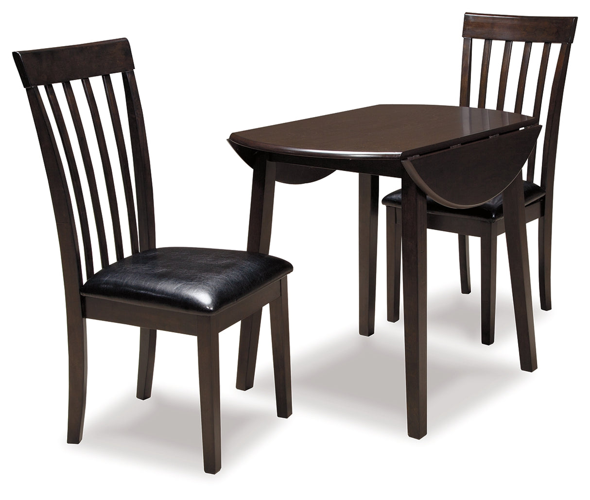 Hammis 3-Piece Dining Table and 2 Chairs (Dining Chair, Dining Chair, Dining Drop Leaf Table)