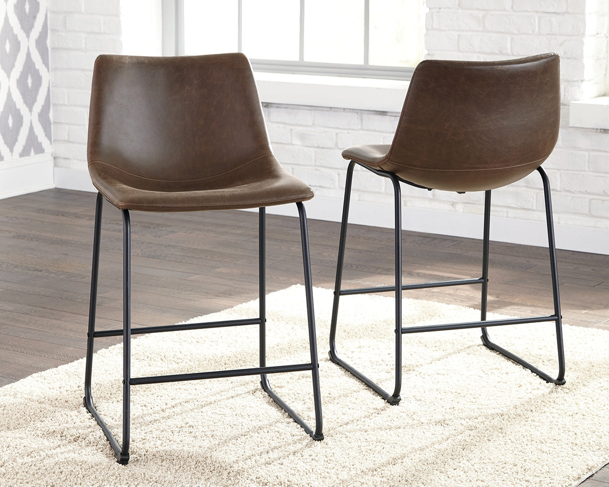 Centiar Counter Height Bar Stool (Color: Brown, Barstool Height: Counter Height)